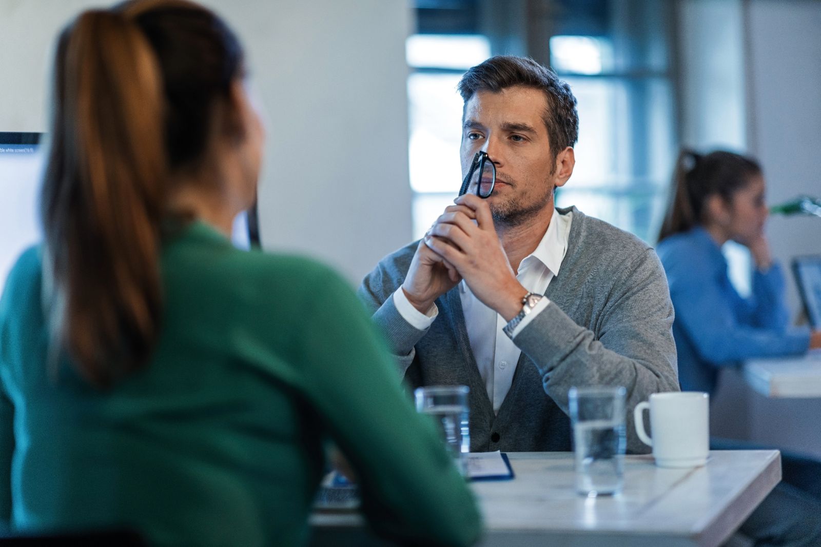 Discussion entre un manager et une salariée aidante