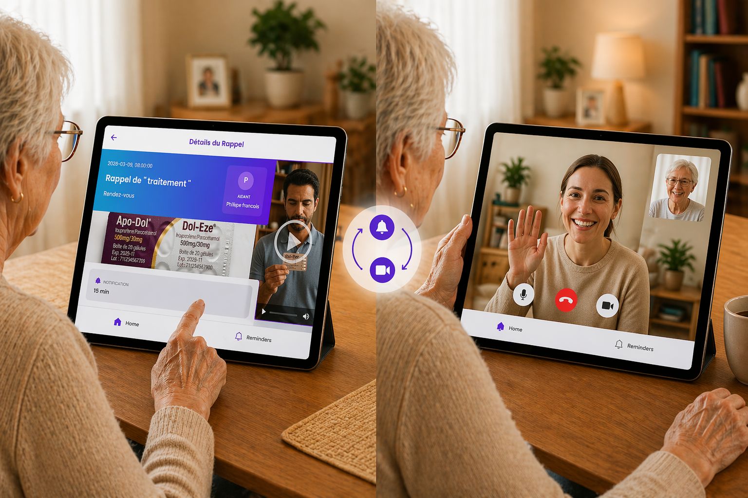 Sawa Care : rappels intelligents et appels vidéo pour aidants